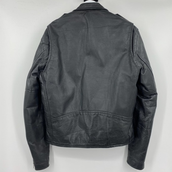 Vintage Wilsons Leather Motorcycle Biker Jacket M - Picture 3 of 8